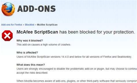 mcafee firefox extension